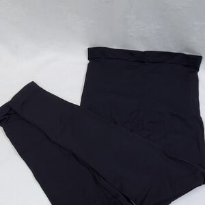 Spanx Black High Waist Athletic Supportive Quick Dry Leggings Medium